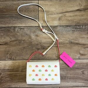 NWT Betsey Johnson Summerween Skull Crossbody Bag White